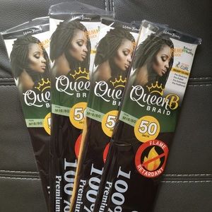 Queen B Braiding Hair (Pack of 4) 💎💎💎